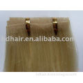 AAA quality PU skin human weft/ human hair/ brazilian hair
